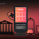 Self-service kiosk in a retail store