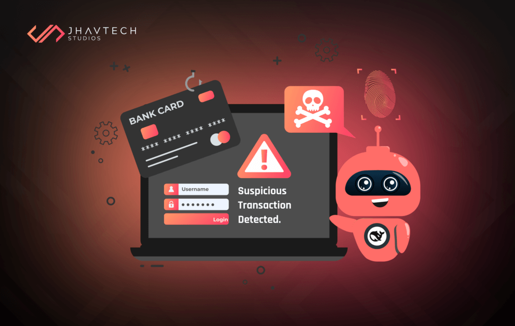 AI-driven cybersecurity protection in a financial mobile app