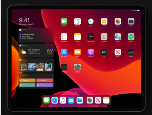 iPadOS 13 app home screen