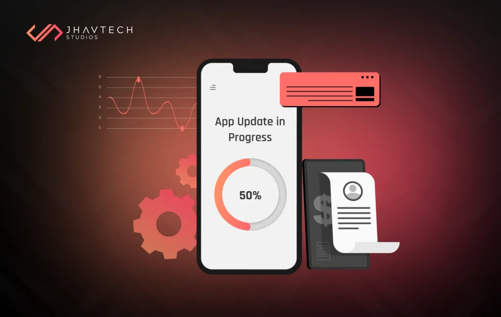 A smartphone displaying a newly developed mobile app.